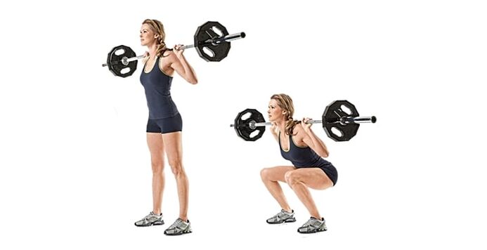 Squat with once